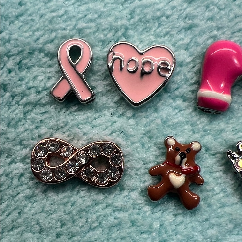 Floating Locket Charms : Cancer theme - Picture 2 of 5